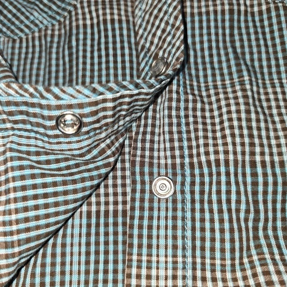 Cowgirl Hardware Plaid Embroided Long Sleeve Jewel Snap Front Shirt Size 3T